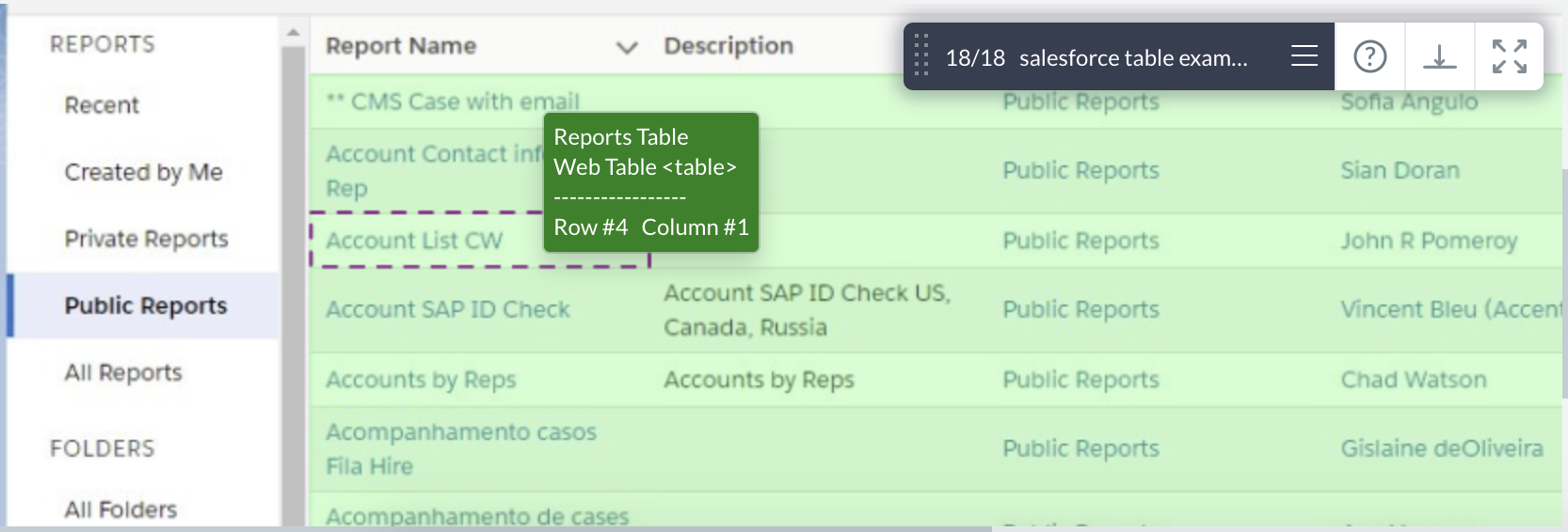 Working With Html Tables In Accelq - How To Move Table In Html