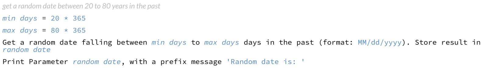 random age